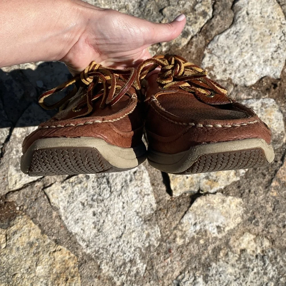 Sperry Men's Brown Leather Gold Cup 2-Eye Boat Shoes